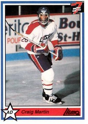 #228 Craig Martin - Saint-Hyacinthe Laser - 1990-91 7th Inning Sketch QMJHL Hockey