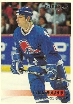 #228 Craig Wolanin - Quebec Nordiques - 1994-95 Topps Premier Hockey