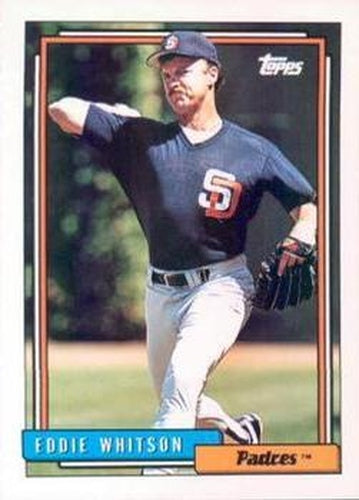 #228 Ed Whitson - San Diego Padres - 1992 Topps Baseball