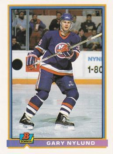 #228 Gary Nylund - New York Islanders - 1991-92 Bowman Hockey