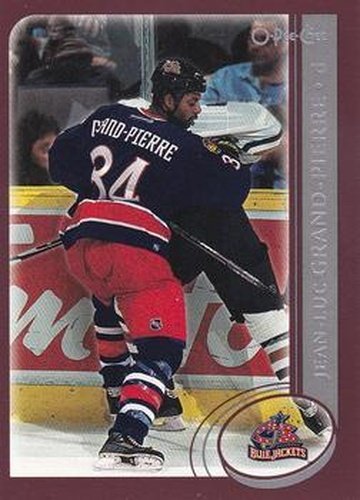 #228 Jean-Luc Grand-Pierre - Columbus Blue Jackets - 2002-03 O-Pee-Chee Hockey