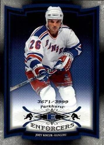 #228 Joey Kocur - New York Rangers - 2006-07 Parkhurst Hockey