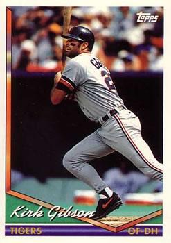 #228 Kirk Gibson - Detroit Tigers - 1994 Topps Baseball