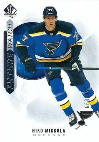 #228 Niko Mikkola - St. Louis Blues - 2020-21 SP Authentic Hockey
