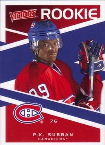 #228 P.K. Subban - Montreal Canadiens - 2010-11 Upper Deck Victory Hockey
