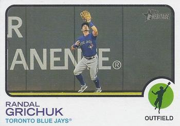 #228 Randal Grichuk - Toronto Blue Jays - 2022 Topps Heritage Baseball