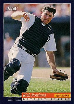 #228 Rich Rowland - Detroit Tigers -1994 Score Baseball