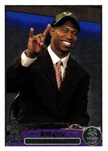 #228 T.J. Ford - Milwaukee Bucks - 2003-04 Topps Basketball