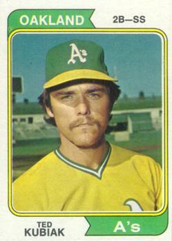 #228 Ted Kubiak - Oakland Athletics - 1974 Topps Baseball