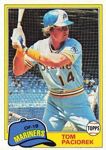 #228 Tom Paciorek - Seattle Mariners - 1981 Topps Baseball