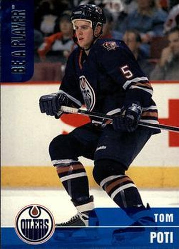 #228 Tom Poti - Edmonton Oilers - 1999-00 Be a Player Memorabilia Hockey
