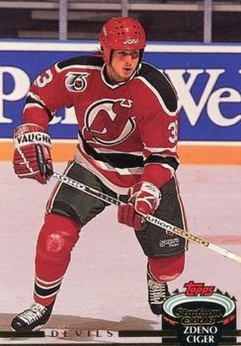 #228 Zdeno Ciger - New Jersey Devils - 1992-93 Stadium Club Hockey