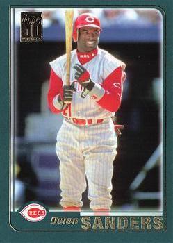 #228 Deion Sanders - Cincinnati Reds - 2021 Topps Archives Baseball