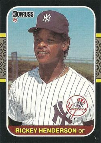 #228 Rickey Henderson - New York Yankees - 1987 Donruss Baseball