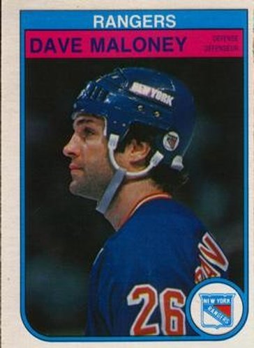 #228 Dave Maloney - New York Rangers - 1982-83 O-Pee-Chee Hockey