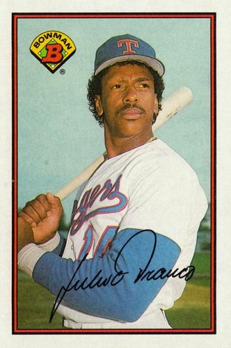 #228 Julio Franco - Texas Rangers - 1989 Bowman Baseball