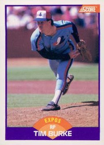 #228 Tim Burke - Montreal Expos - 1989 Score Baseball