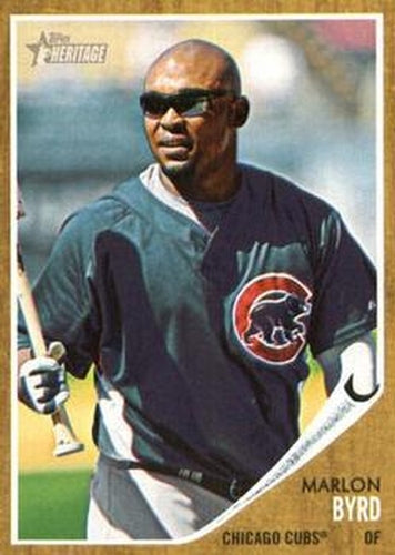 #228 Marlon Byrd - Chicago Cubs - 2011 Topps Heritage Baseball