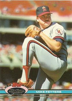 #228 Mike Fetters - California Angels - 1991 Stadium Club Baseball
