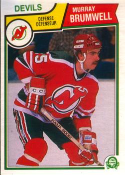 #228 Murray Brumwell - New Jersey Devils - 1983-84 O-Pee-Chee Hockey