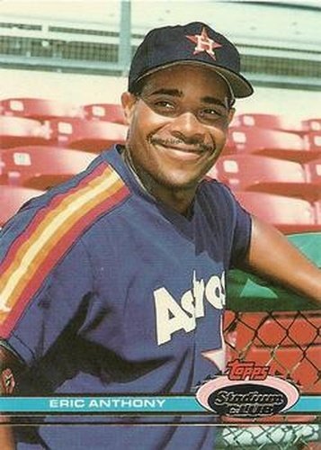 #229 Eric Anthony - Houston Astros - 1991 Stadium Club Baseball