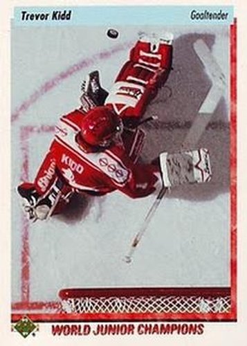 #229 Trevor Kidd - Calgary Flames - 1995-96 Upper Deck Hockey