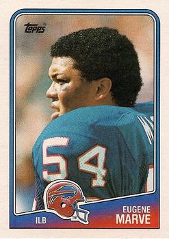#229 Eugene Marve - Buffalo Bills - 1988 Topps Football