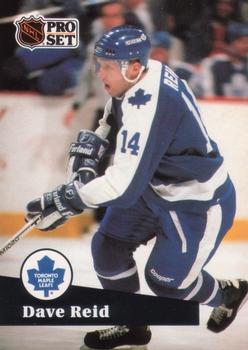 #229 Dave Reid - 1991-92 Pro Set Hockey