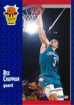 #229 Rex Chapman - Charlotte Hornets - 1991-92 Fleer Basketball