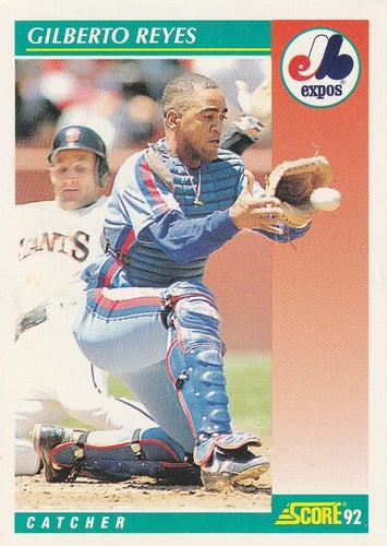 #229 Gilberto Reyes - Montreal Expos - 1992 Score Baseball