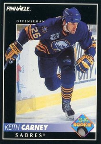 #229 Keith Carney - Buffalo Sabres - 1992-93 Pinnacle Canadian Hockey