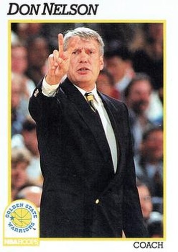 #229 Don Nelson - Golden State Warriors - 1991-92 Hoops Basketball