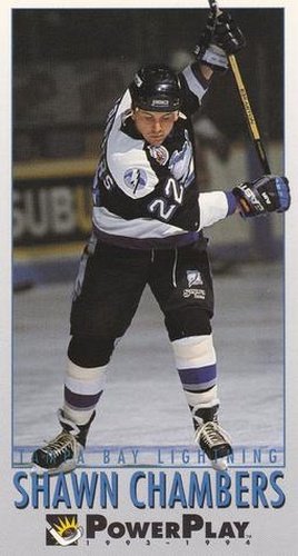 #229 Shawn Chambers - Tampa Bay Lightning - 1993-94 Fleer PowerPlay Hockey