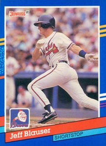 #229 Jeff Blauser - Atlanta Braves - 1991 Donruss Baseball