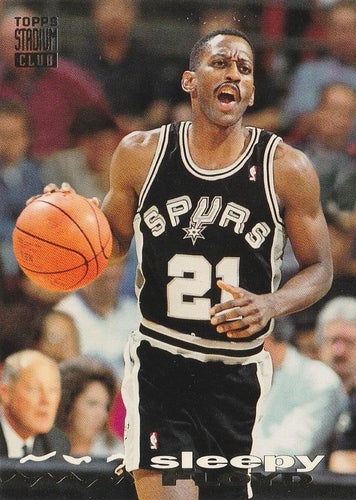 #229 Sleepy Floyd - San Antonio Spurs - 1993-94 Stadium Club Basketball