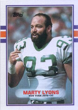 #229 Marty Lyons - New York Jets - 1989 Topps Football