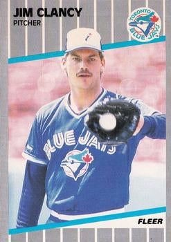 #229 Jim Clancy - Toronto Blue Jays - 1989 Fleer Baseball