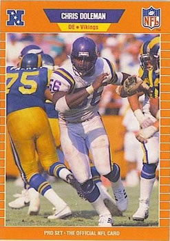 #229 Chris Doleman - Minnesota Vikings - 1989 Pro Set Football