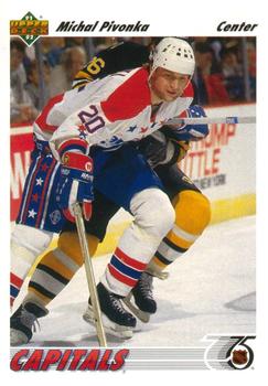 #229 Michal Pivonka - Washington Capitals - 1991-92 Upper Deck Hockey