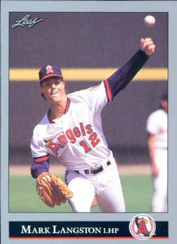 #229 Mark Langston - California Angels - 1992 Leaf Baseball