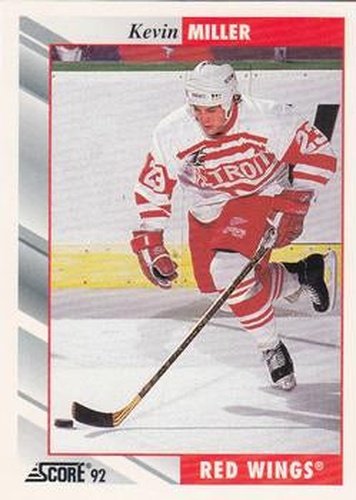 #229 Kevin Miller - Detroit Red Wings - 1992-93 Score USA Hockey