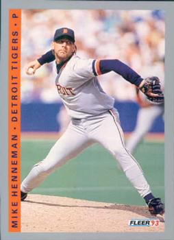 #229 Mike Henneman - Detroit Tigers - 1993 Fleer Baseball