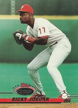 #229 Ricky Jordan - Philadelphia Phillies - 1993 Stadium Club Baseball