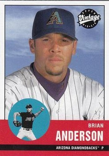 #229 Brian Anderson - Arizona Diamondbacks - 2001 Upper Deck Vintage Baseball