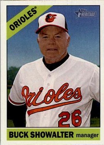 #229 Buck Showalter - Baltimore Orioles - 2015 Topps Heritage Baseball