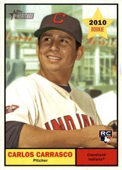 #229 Carlos Carrasco - Cleveland Indians - 2010 Topps Heritage Baseball