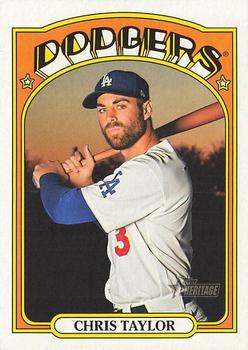 #229 Chris Taylor - Los Angeles Dodgers - 2021 Topps Heritage Baseball