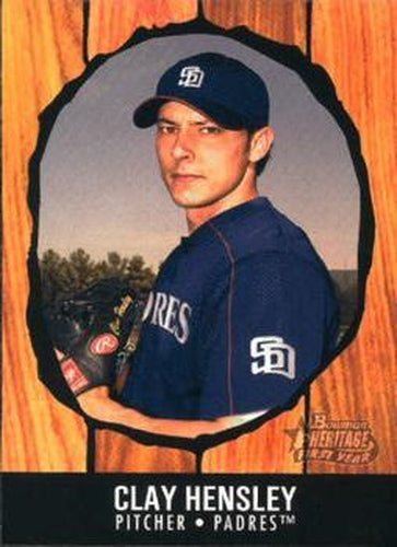 #229 Clay Hensley - San Diego Padres - 2003 Bowman Heritage Baseball