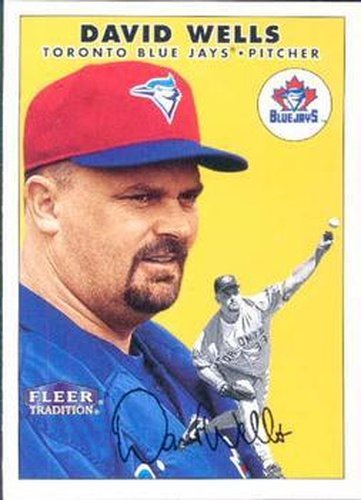 #229 David Wells - Toronto Blue Jays - 2000 Fleer Tradition Baseball
