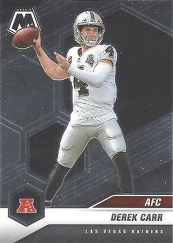 #229 Derek Carr - Las Vegas Raiders - 2021 Panini Mosaic Football